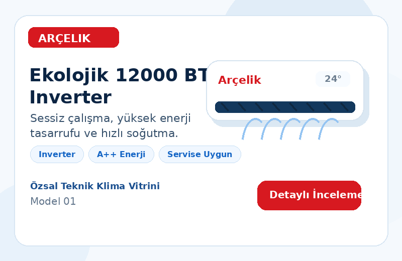 Arçelik Ekolojik 12000 BTU Inverter